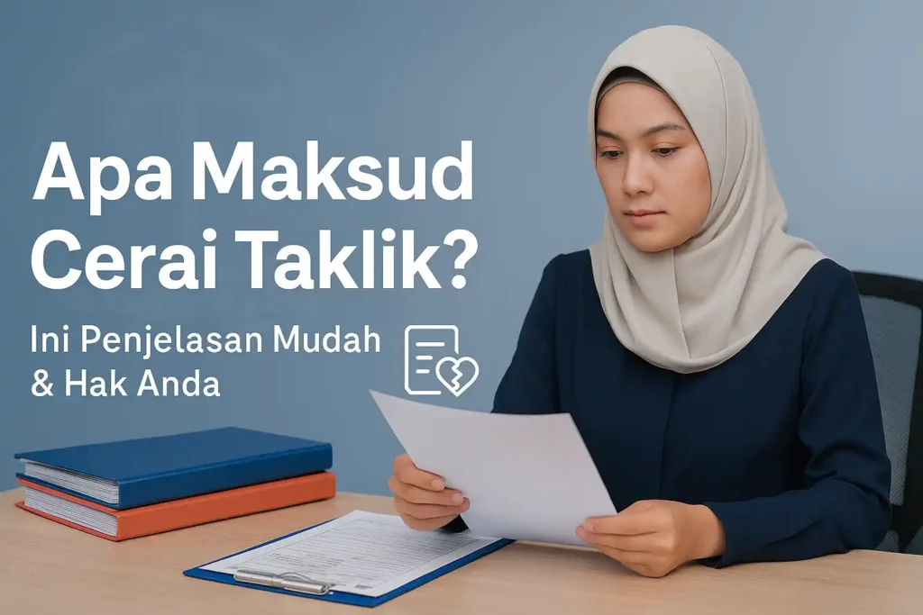 Maksud Cerai Taklik dan Prosedur Mahkamah