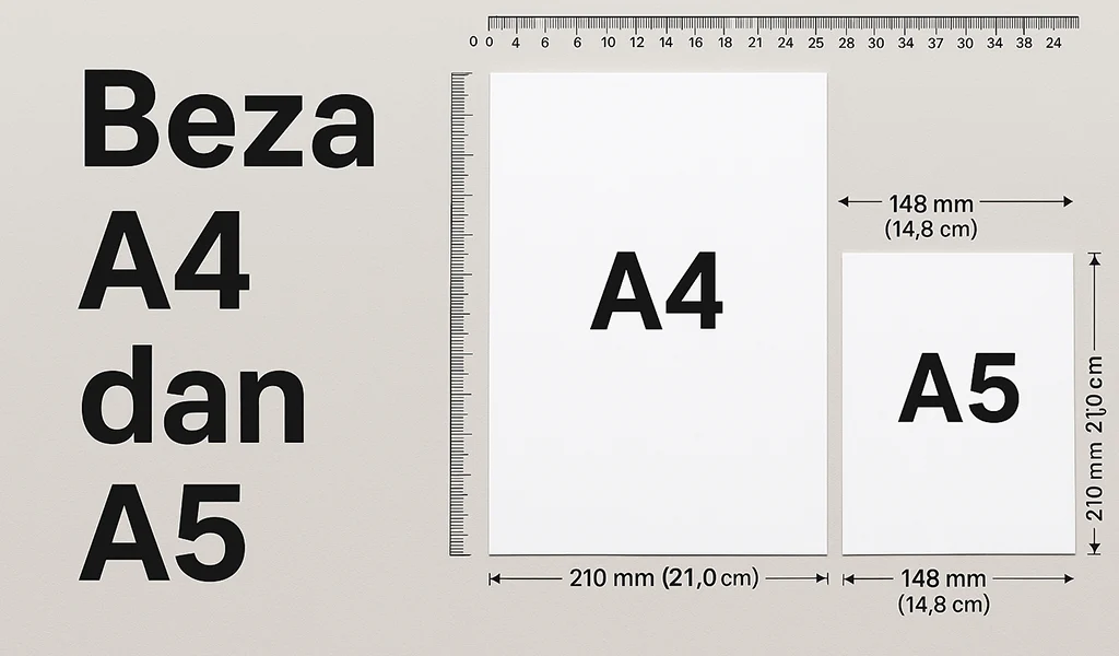 Beza A4 dan A5