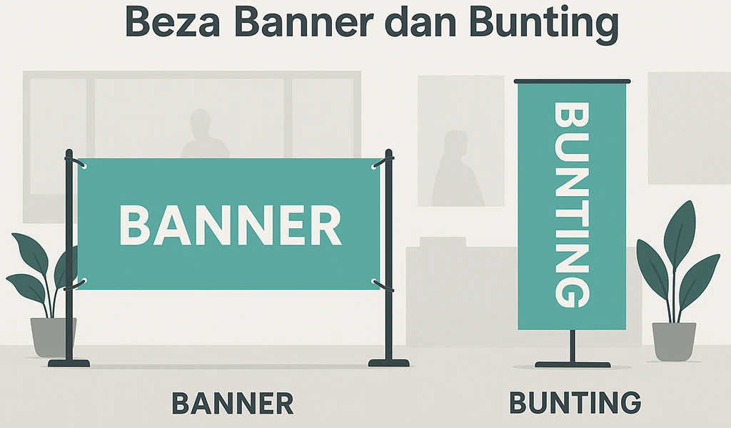 Beza Banner dan Bunting
