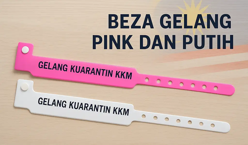 Beza Gelang Pink dan Putih