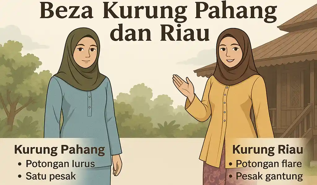 Beza Kurung Pahang dan Riau