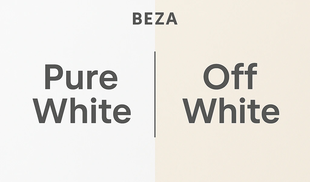 Beza Off White dengan Pure White