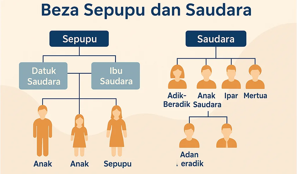 Beza Sepupu dan Saudara