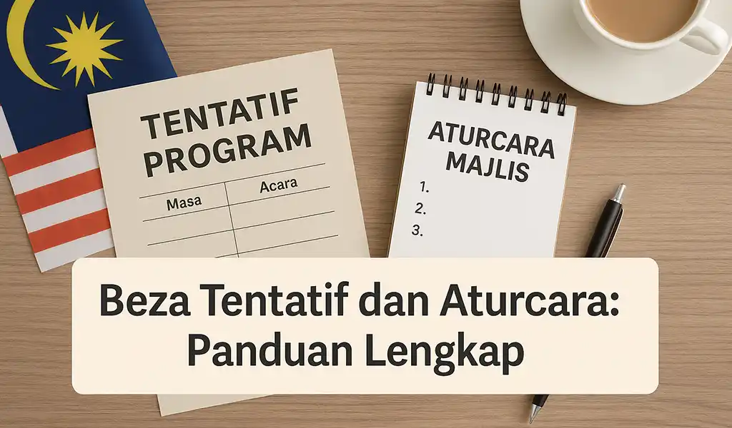Beza Tentatif dan Aturcara