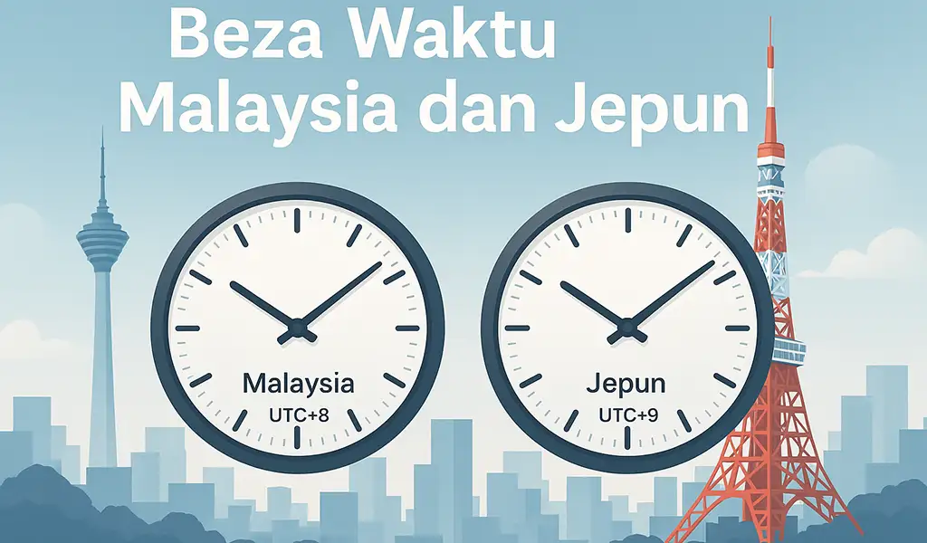 Beza Waktu Malaysia dan Jepun