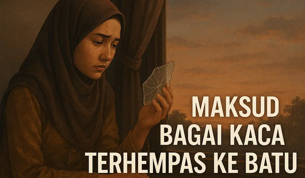 Maksud Bagai Kaca Terhempas ke Batu