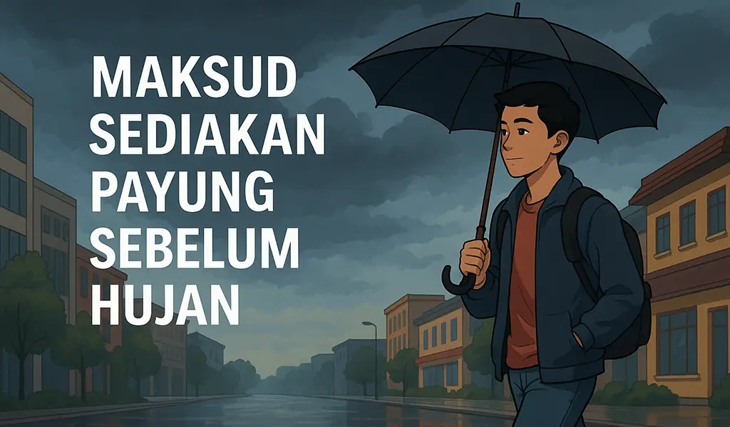 Maksud Sediakan Payung Sebelum Hujan