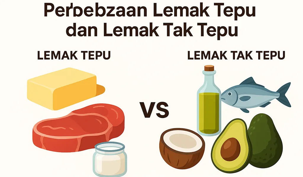 Perbezaan Lemak Tepu dan Lemak Tak Tepu