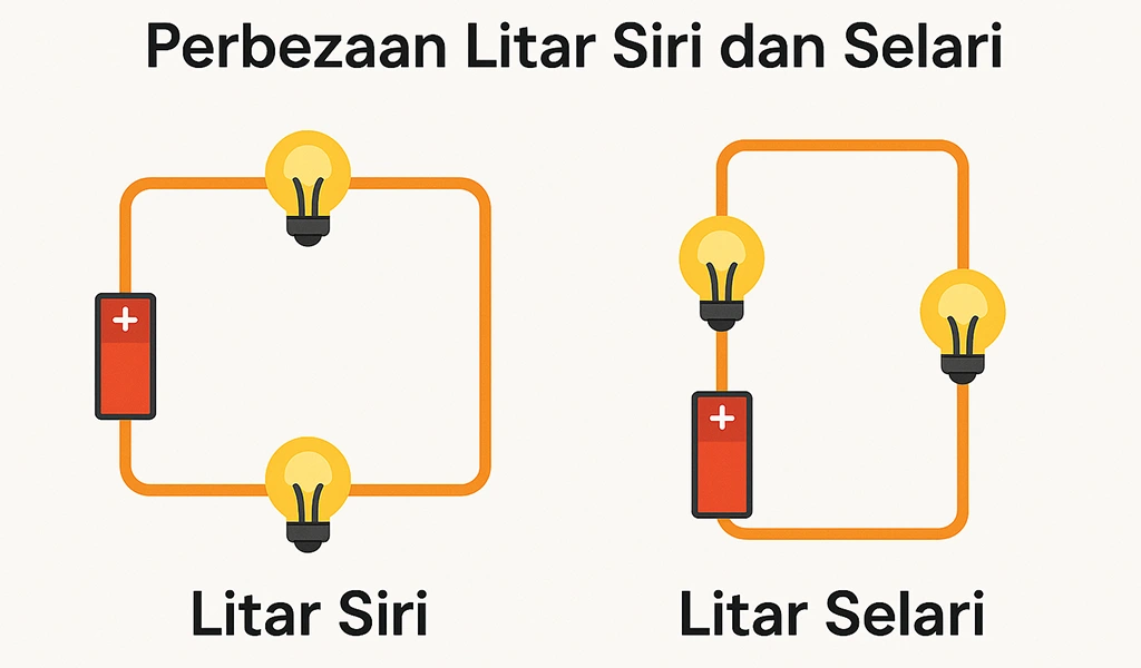 Perbezaan Litar Siri dan Selari
