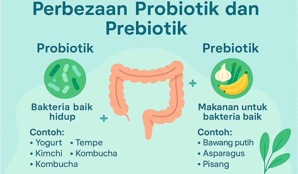 Perbezaan Probiotik dan Prebiotik