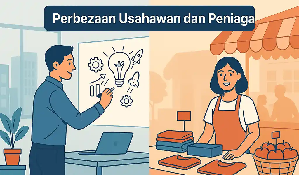 Perbezaan Usahawan dan Peniaga